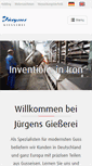 Mobile Screenshot of juergens-guss.de